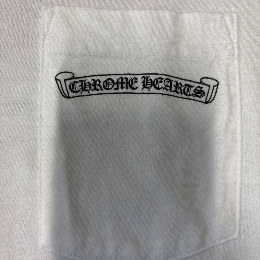 Chrome Hearts shirt white eye chart purple dagger