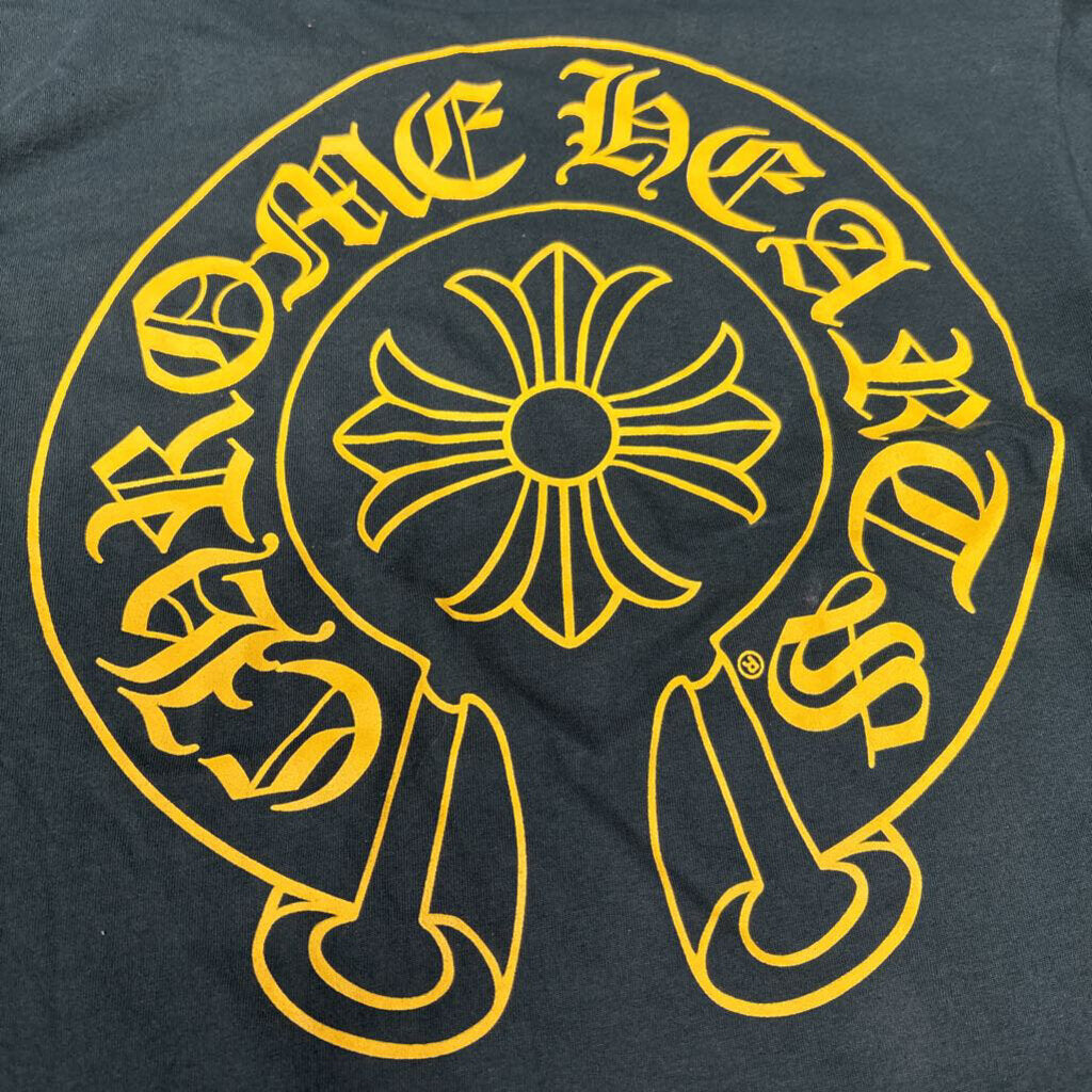Chrome Hearts long sleeve shirt green yellow horseshoe