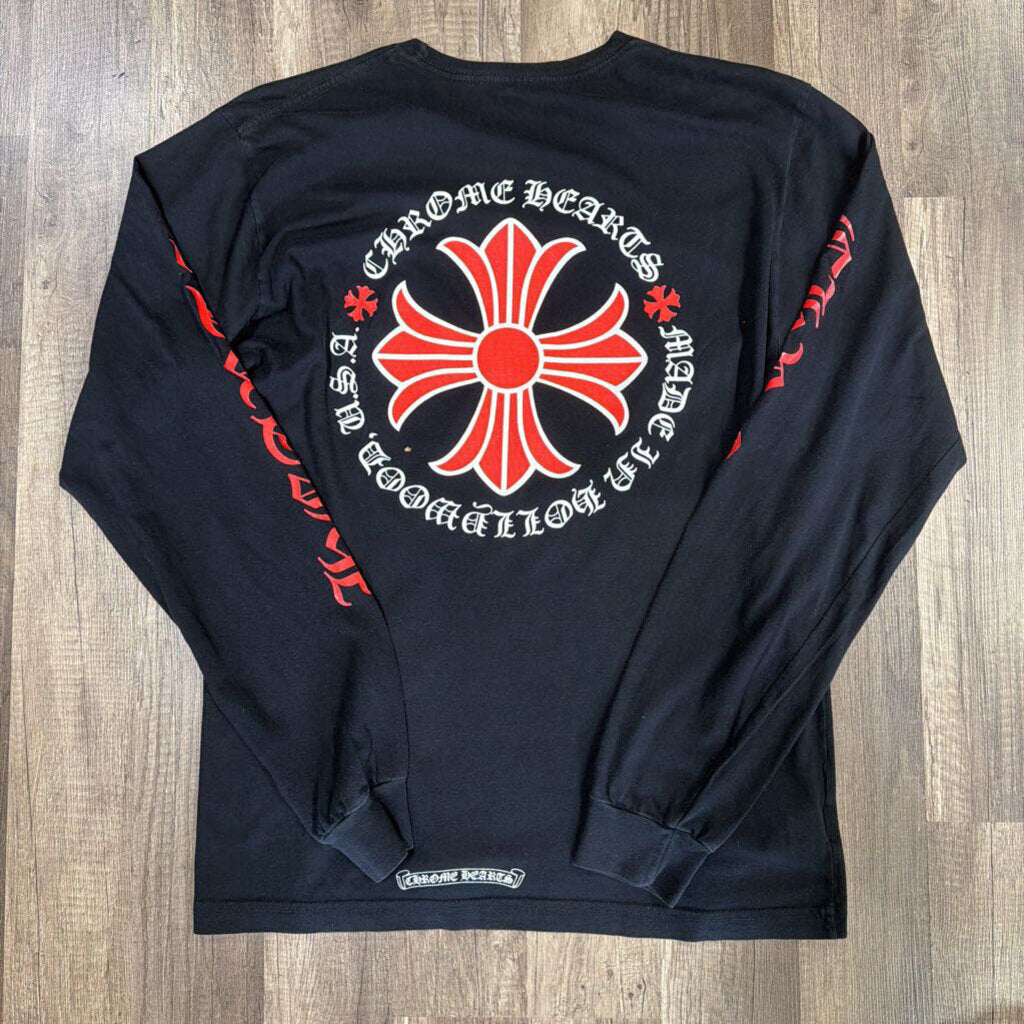 Chrome Hearts long sleeve black Red Cross
