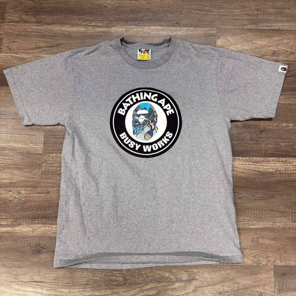 Bape shirt grey Busy works