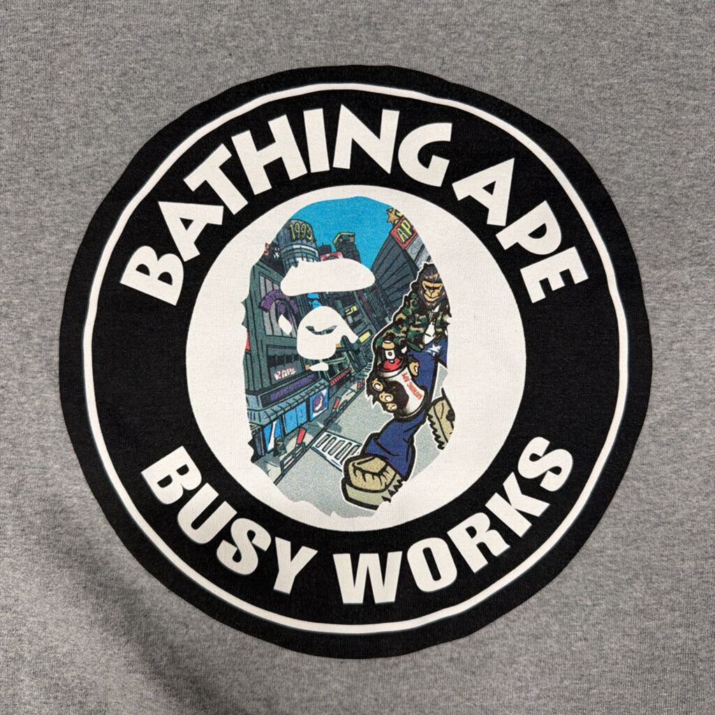Bape shirt grey Busy works