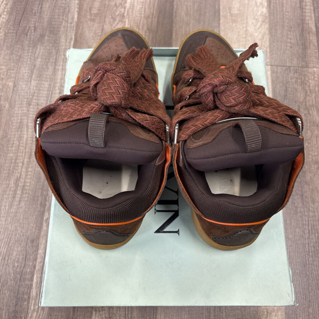 Lanvin Curb Sneaker Brown Orange