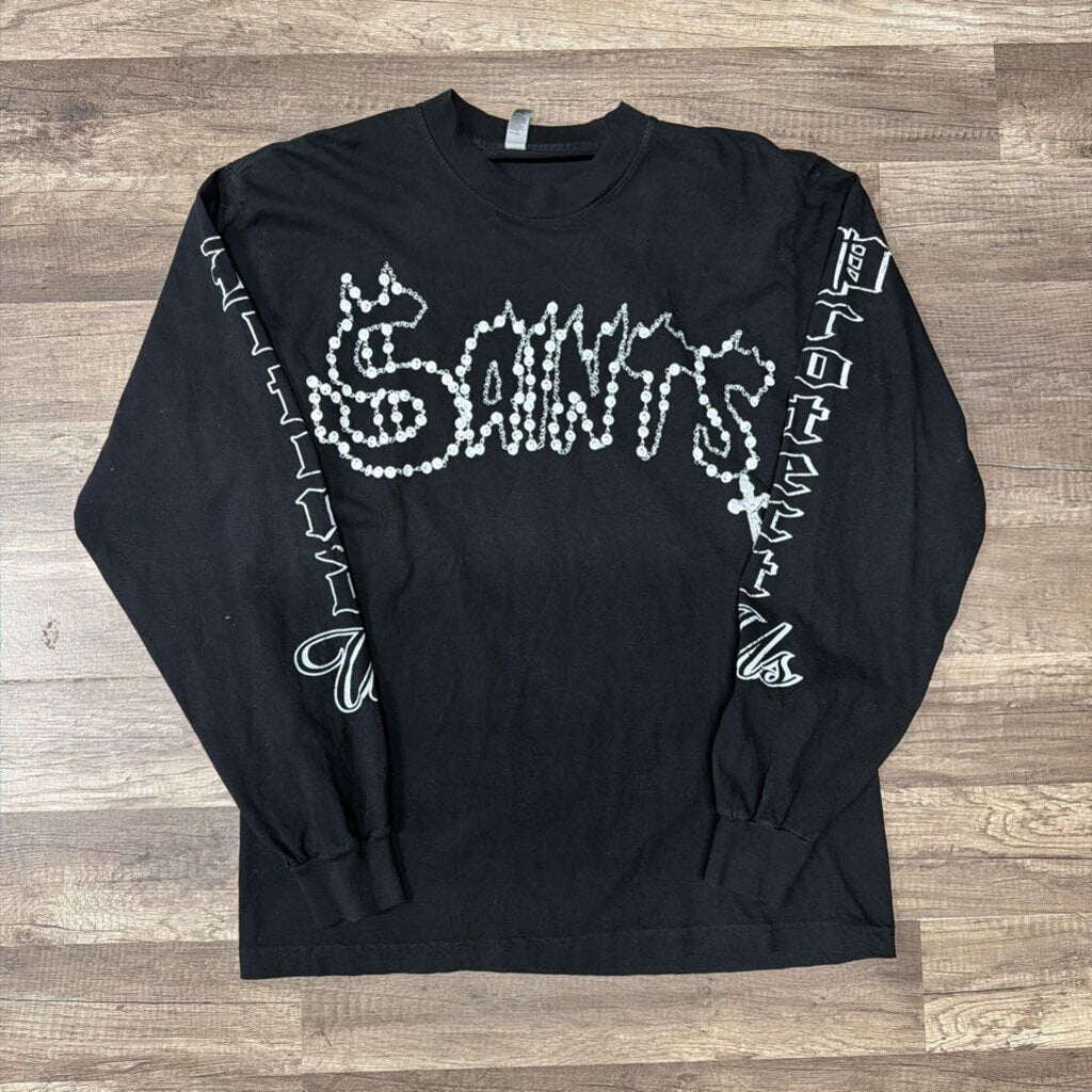 Saints defend and protect long sleeve black