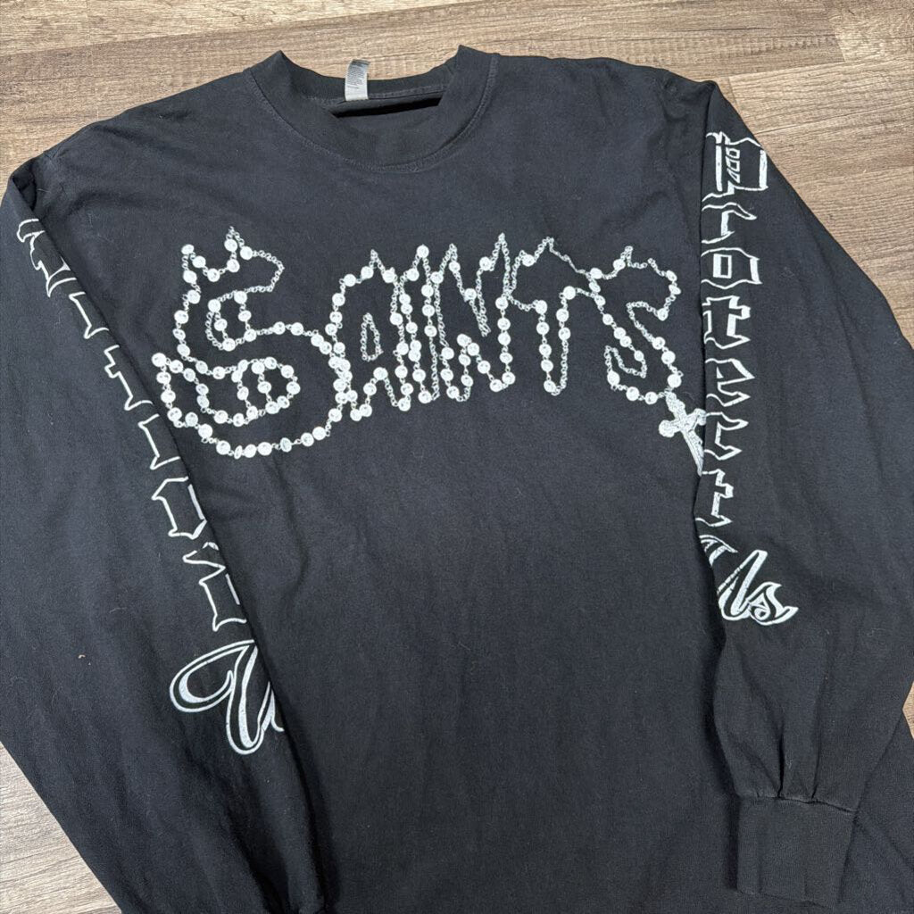 Saints defend and protect long sleeve black