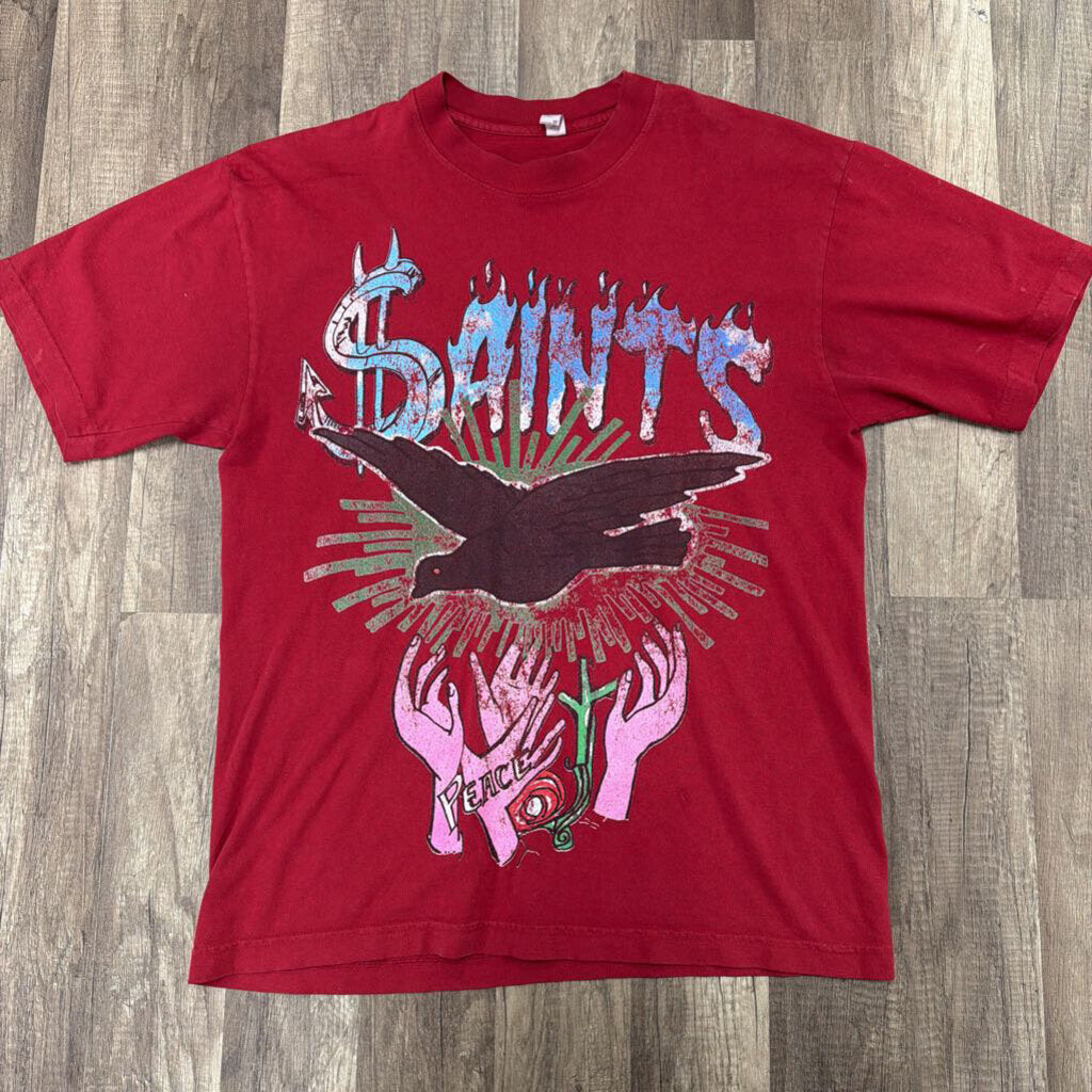 Saints Red Peace Shirt