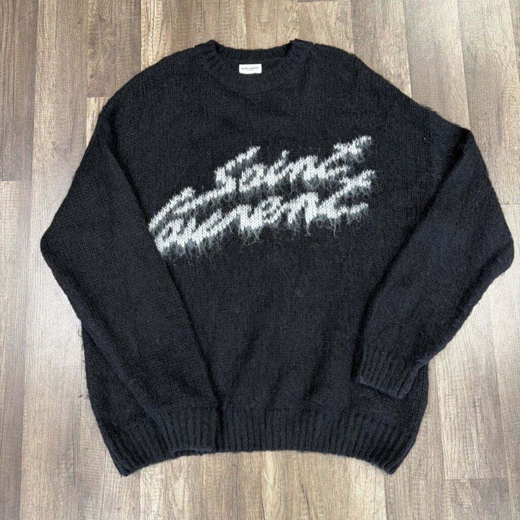 Saint Laurent Mohair Sweater Black