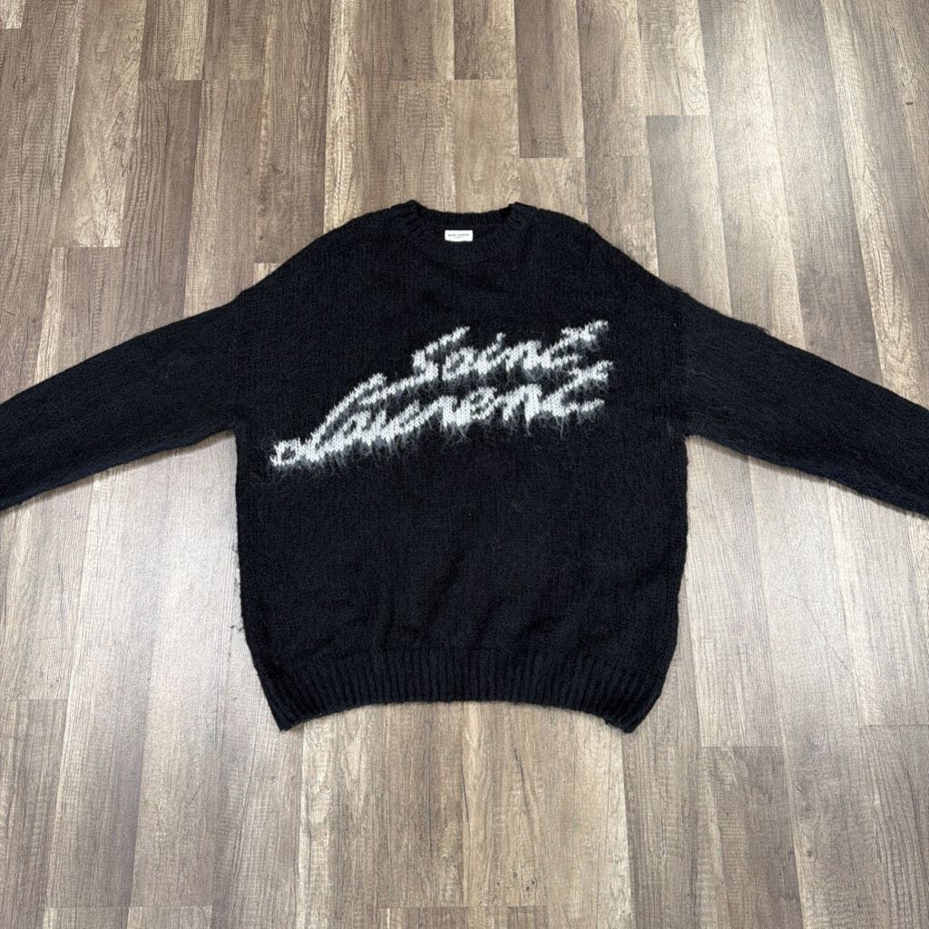 Saint Laurent Mohair Sweater Black