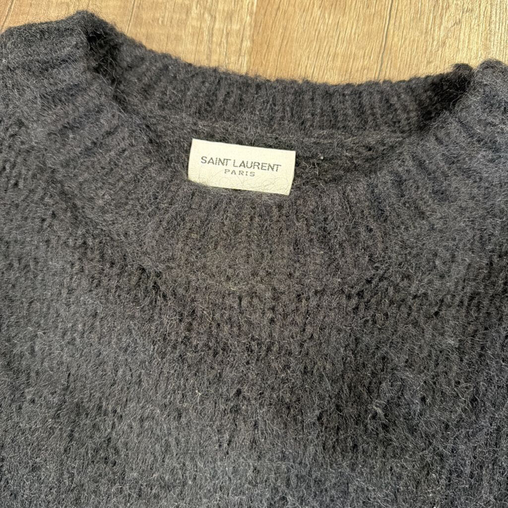 Saint Laurent Mohair Sweater Black