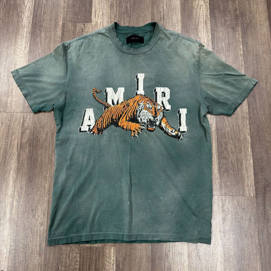 Amiri Tiger Shirt Olive