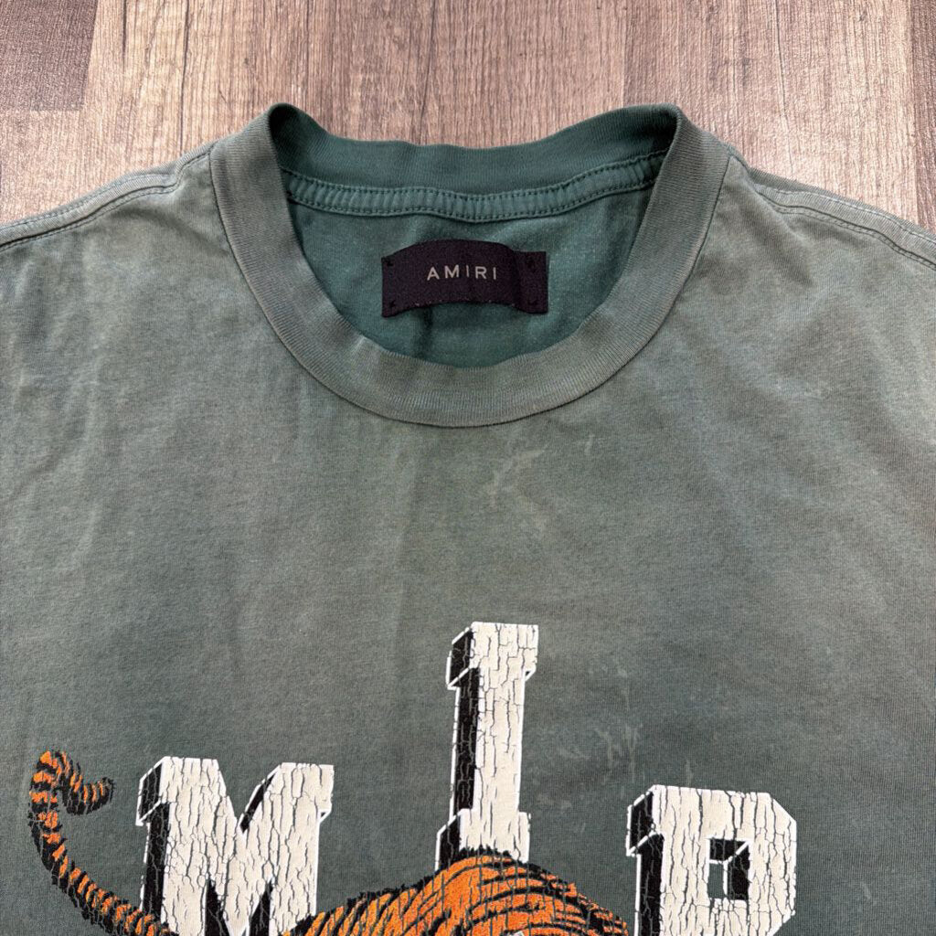 Amiri Tiger Shirt Olive