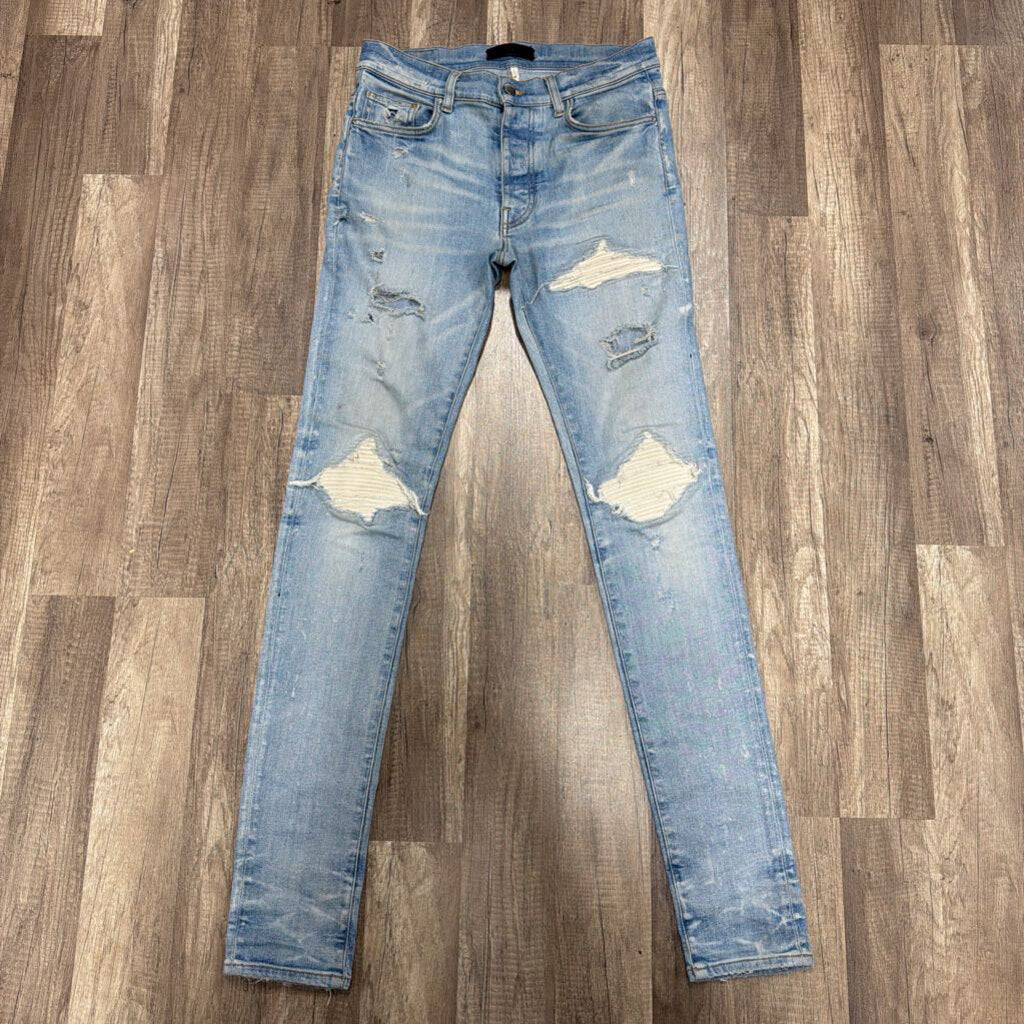 Amiri Mx-1 White Patch Jeans