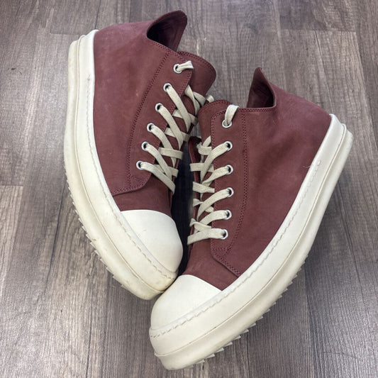 Rick Owens low Burgundy suede (NO BOX)