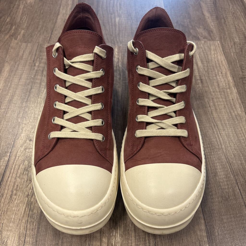 Rick Owens low Burgundy suede (NO BOX)