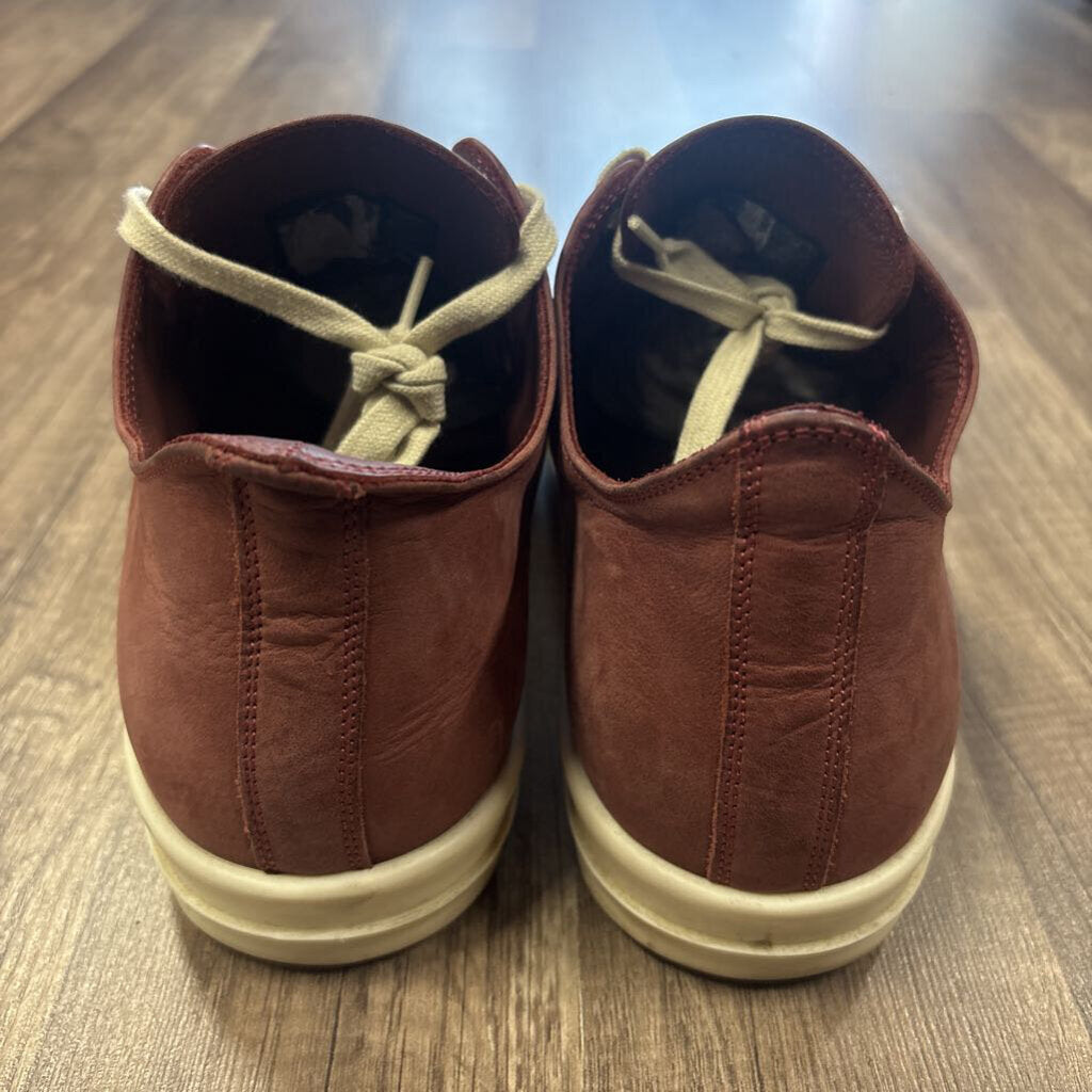 Rick Owens low Burgundy suede (NO BOX)