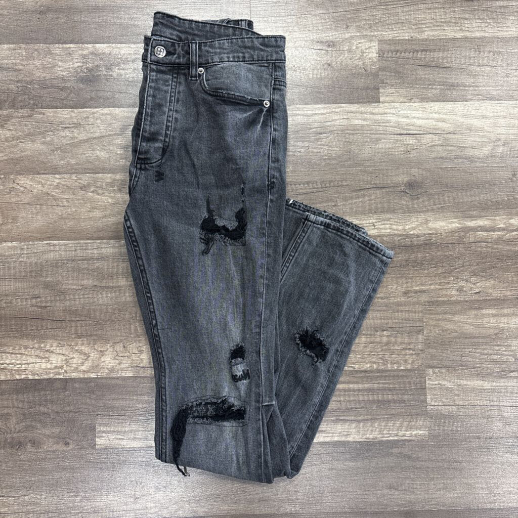 Ksubi jeans grey black distress