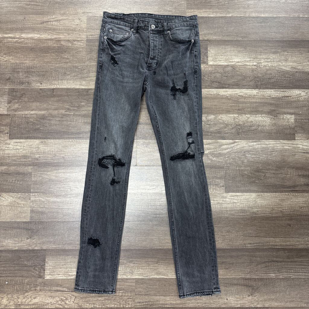 Ksubi jeans grey black distress