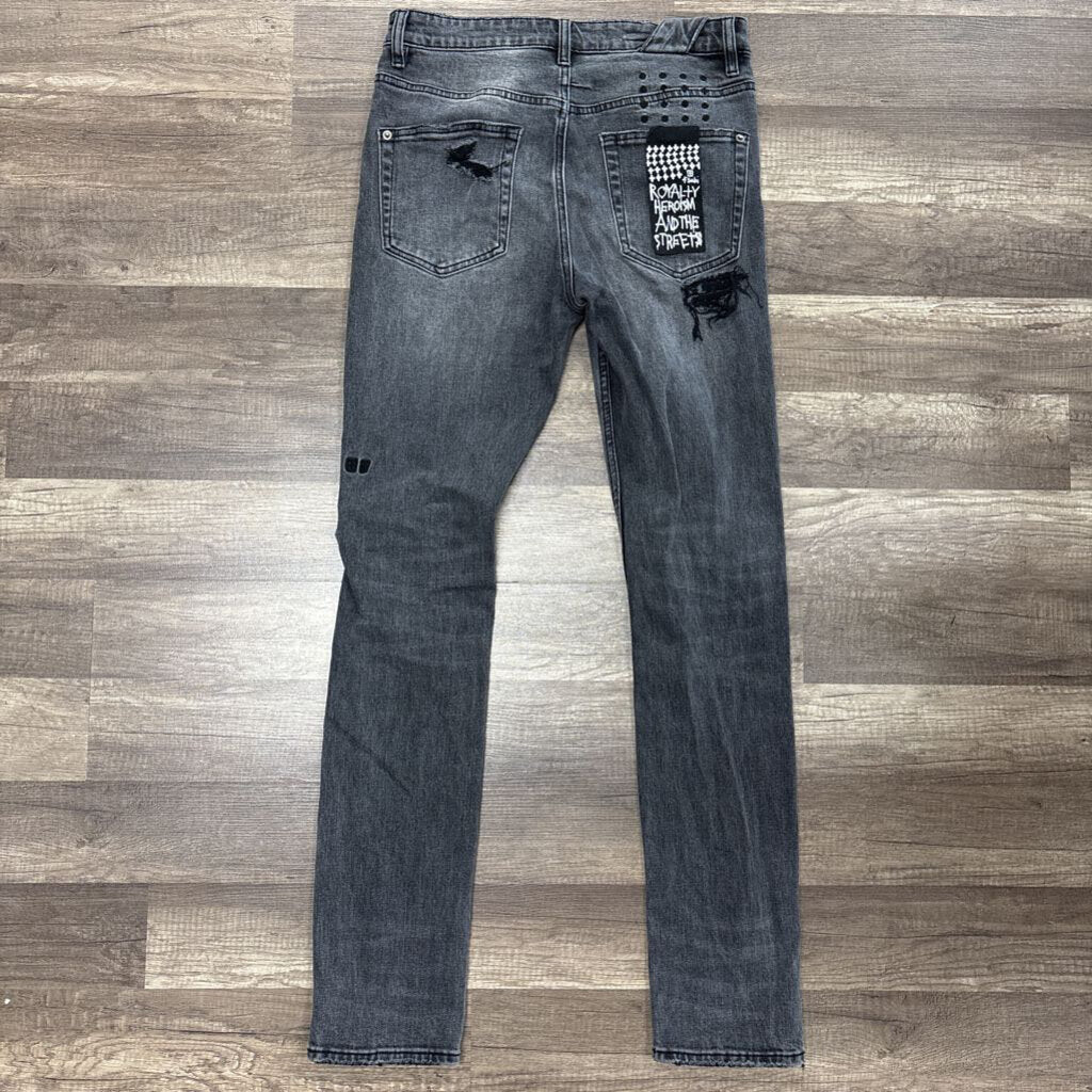 Ksubi jeans grey black distress
