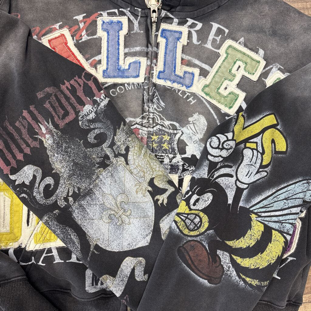 Valley Dreams Blasted Forever Zip Up black