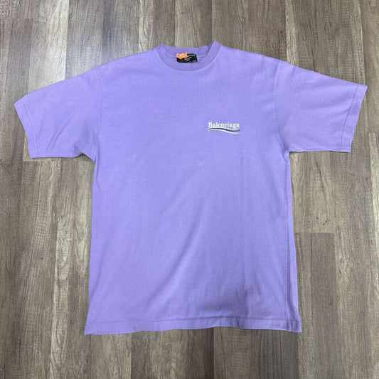 Balenciaga campaign shirt purple