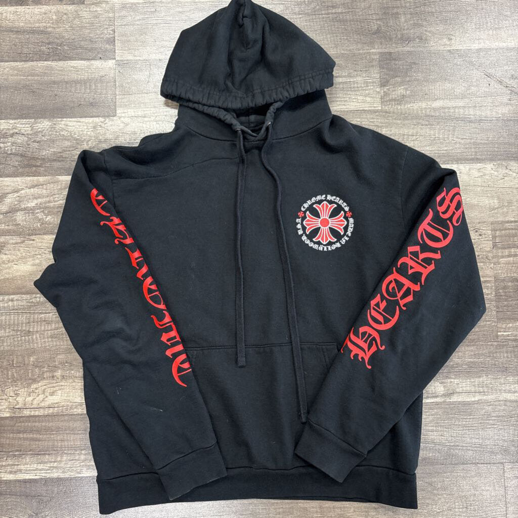 Chrome hearts red dagger pull over hoodie