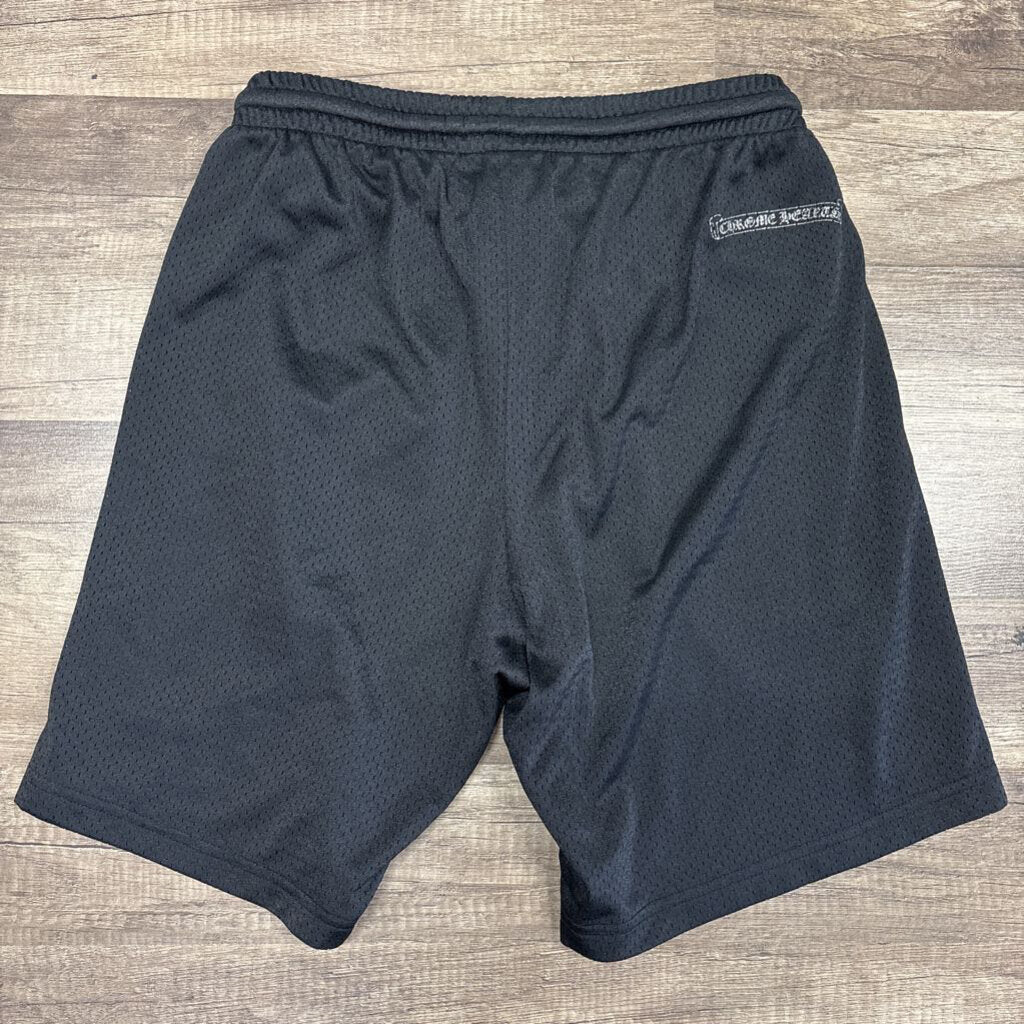 Chrome hearts mesh "CH" logo shorts black