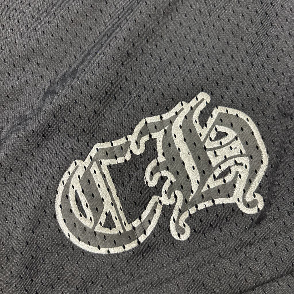 Chrome hearts mesh "CH" logo shorts black