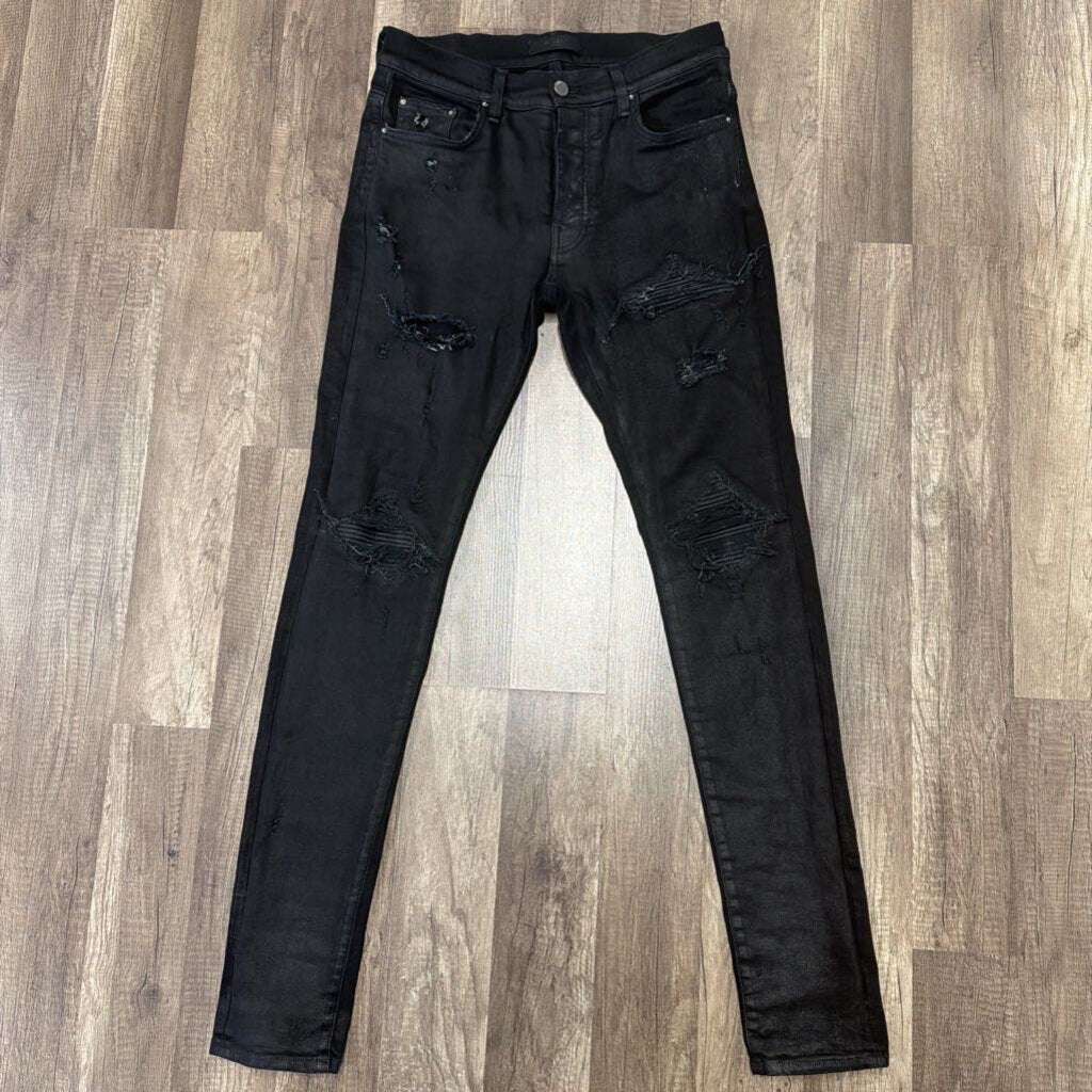 Amiri Jean Black Patch Wax
