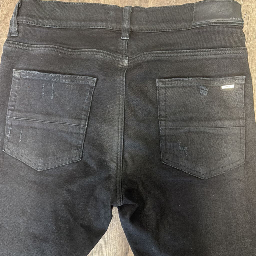 Amiri Jean Black Patch Wax
