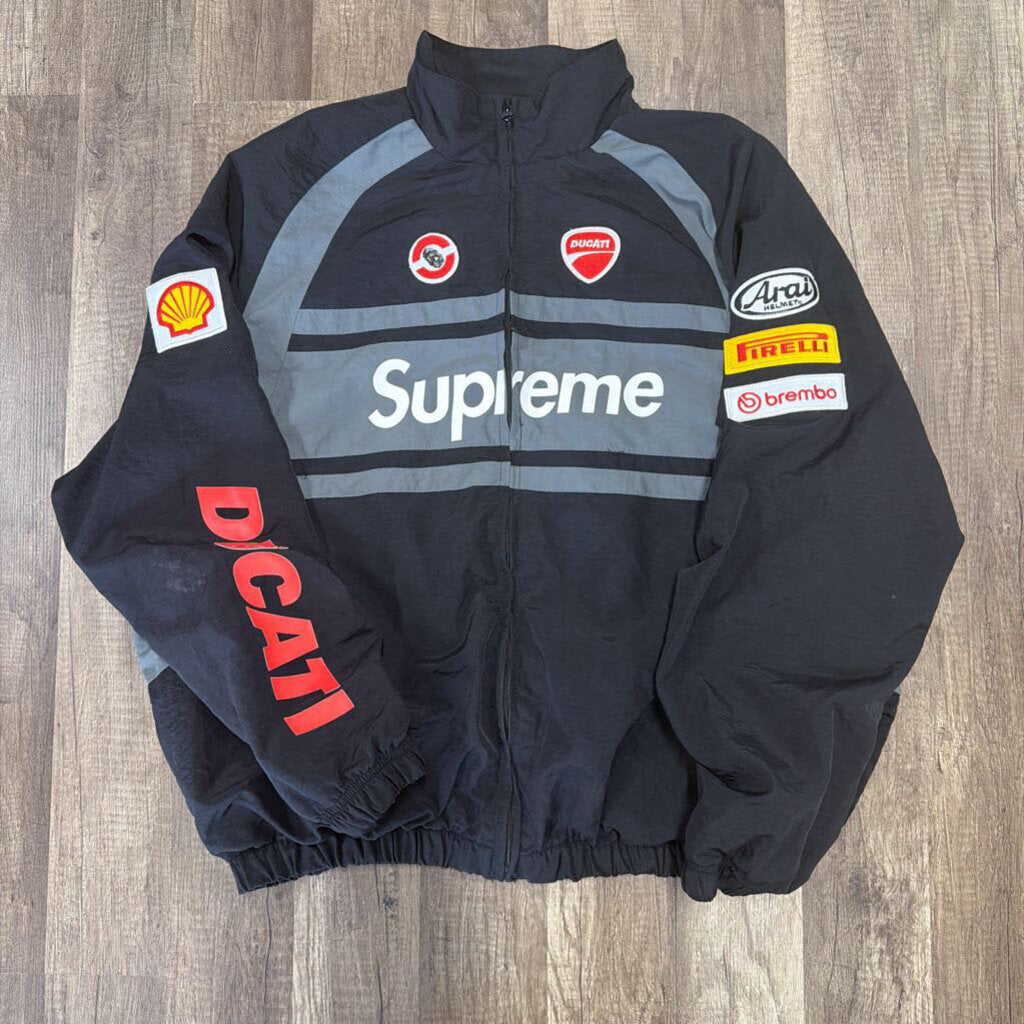 Supreme Ducati Black Zip Jacket