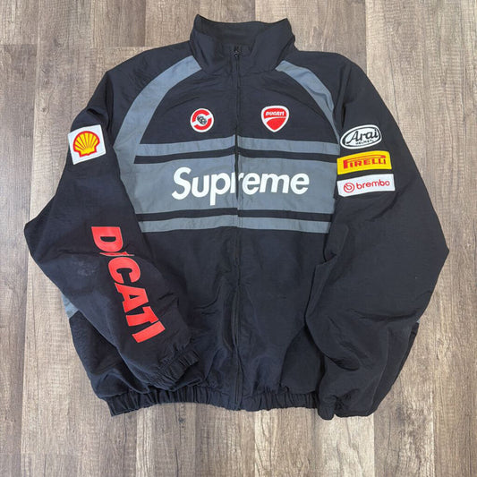 Supreme Ducati Black Zip Jacket