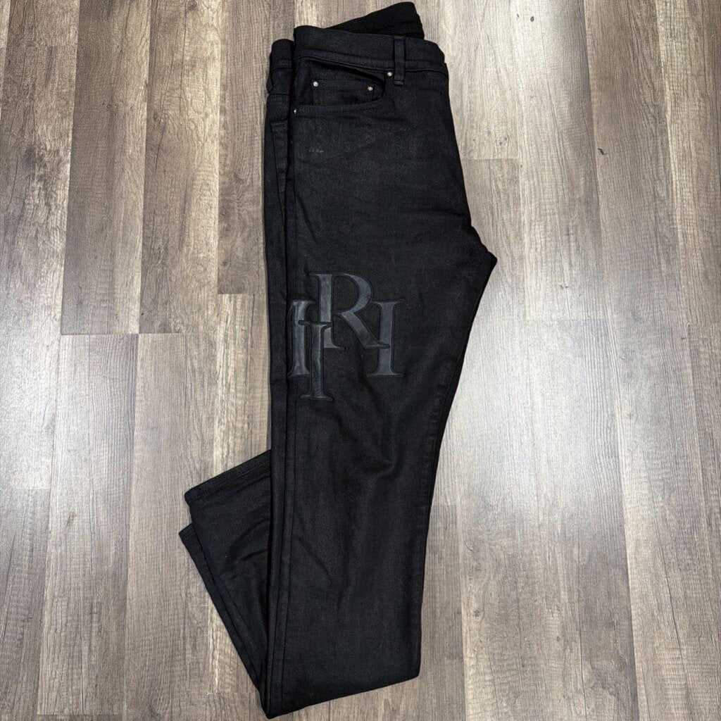 Amiri Jeans Black Logo