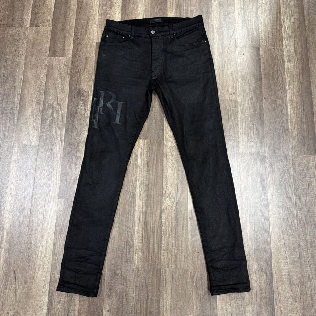 Amiri Jeans Black Logo