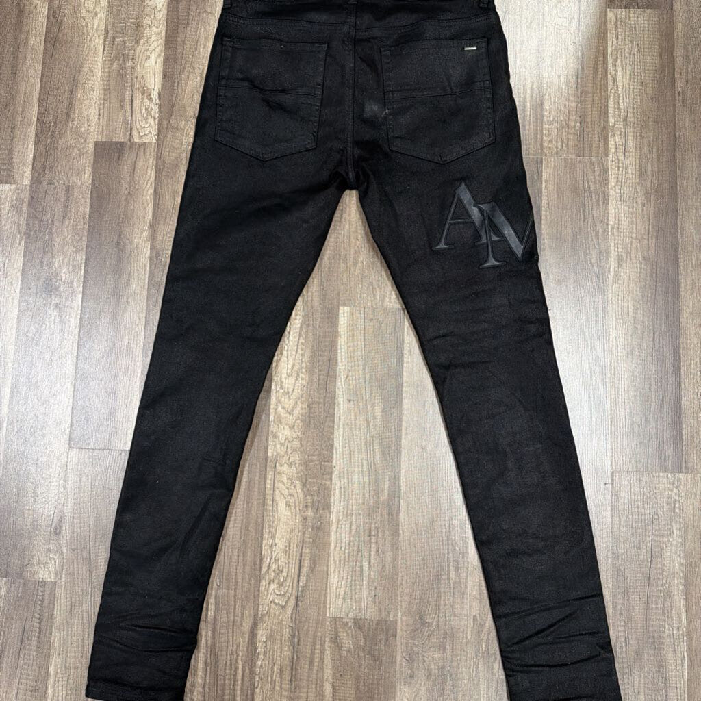 Amiri Jeans Black Logo