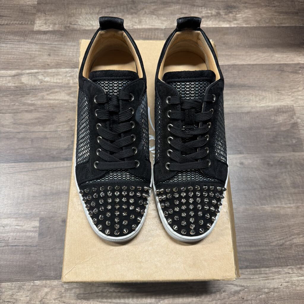 christian louboutin black spike red bottom