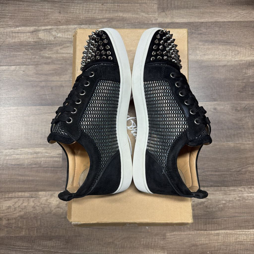 christian louboutin black spike red bottom