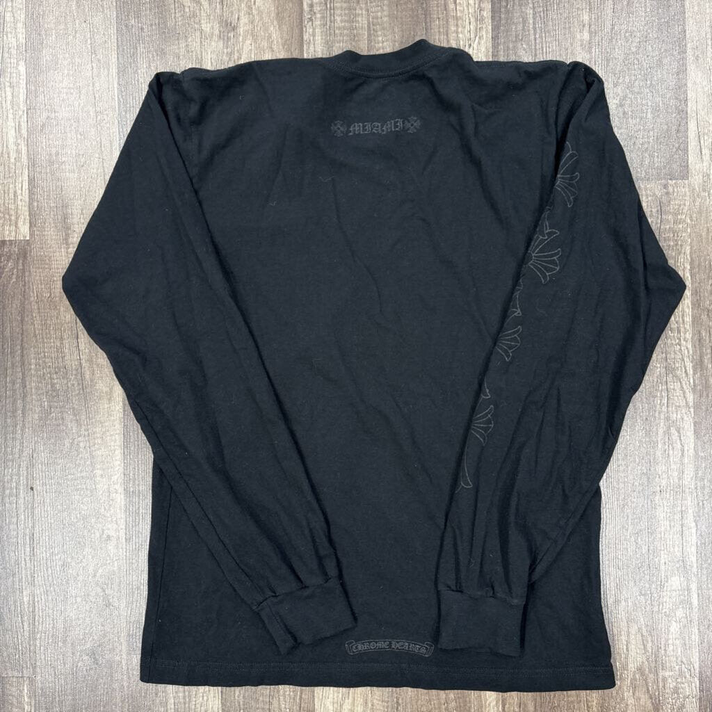 chrome hearts long sleeve triple black Miami
