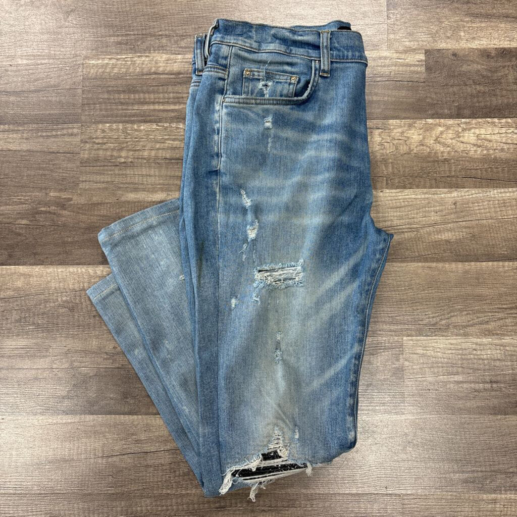 Amiri Jean Mx-1 Black Paisley Patch