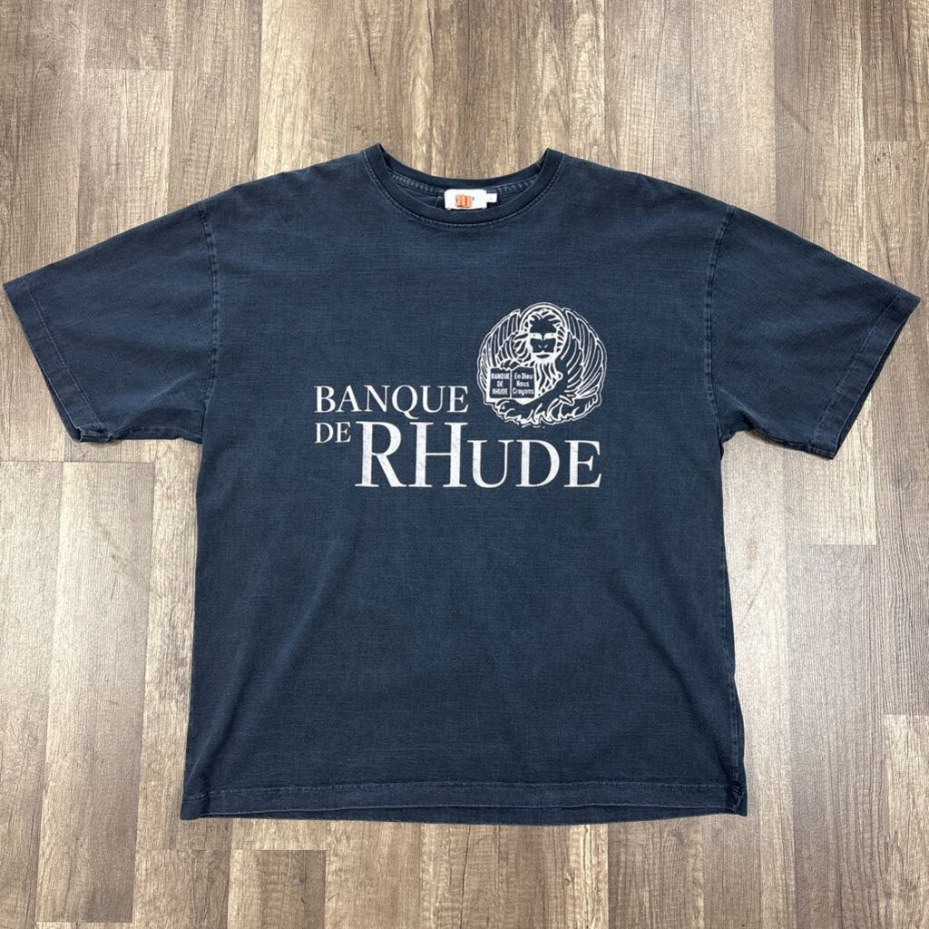 Rhude Banque de rhude shirt navy blue