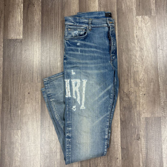 Amiri Jeans MX 1 Stitch logo
