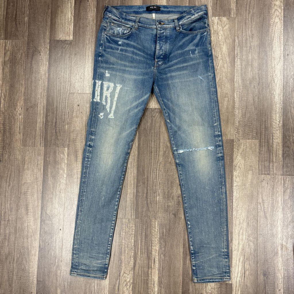 Amiri Jeans MX 1 Stitch logo