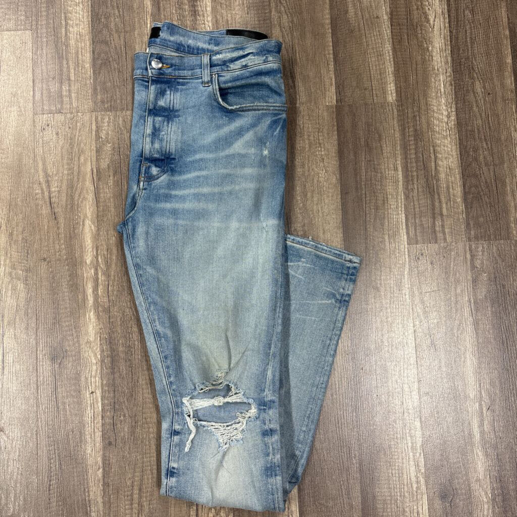 Amiri Jeans Plain Ripped Knee