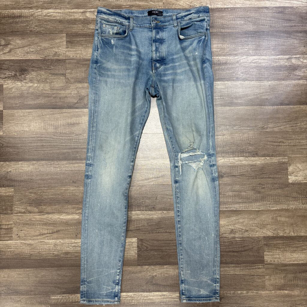 Amiri Jeans Plain Ripped Knee