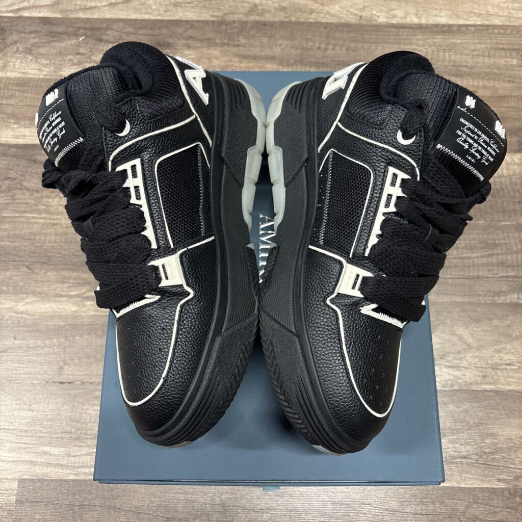 Amiri MA 1 leather low black white