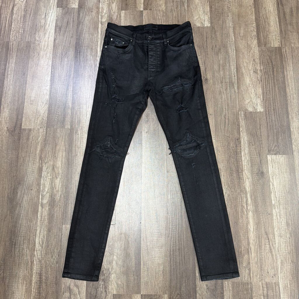 Amiri MX1 Black Jeans Black Patch