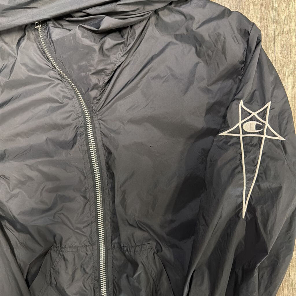 Rick Owen x Champion zip up jacket black