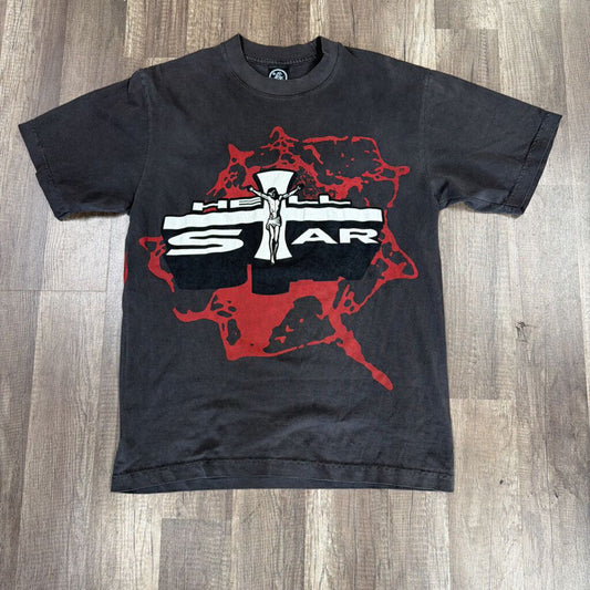Hellstar Shirt Grey Crucifix
