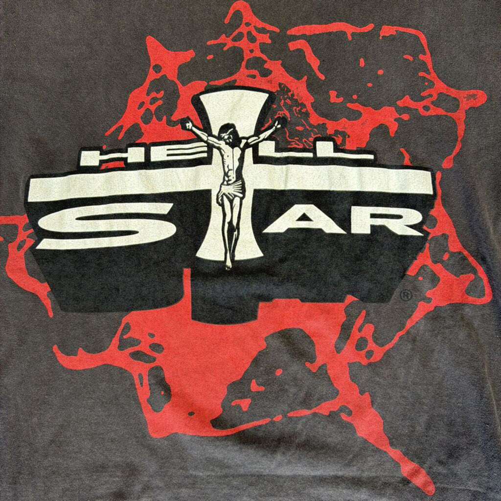Hellstar Shirt Grey Crucifix