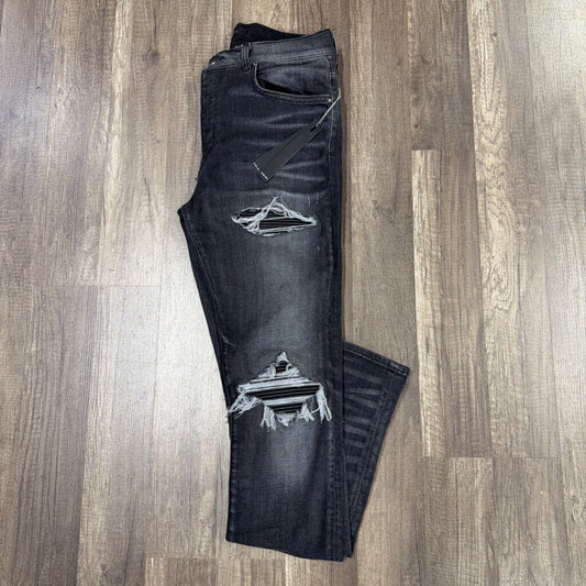 Amiri Jean Grey MX1 Black Patch