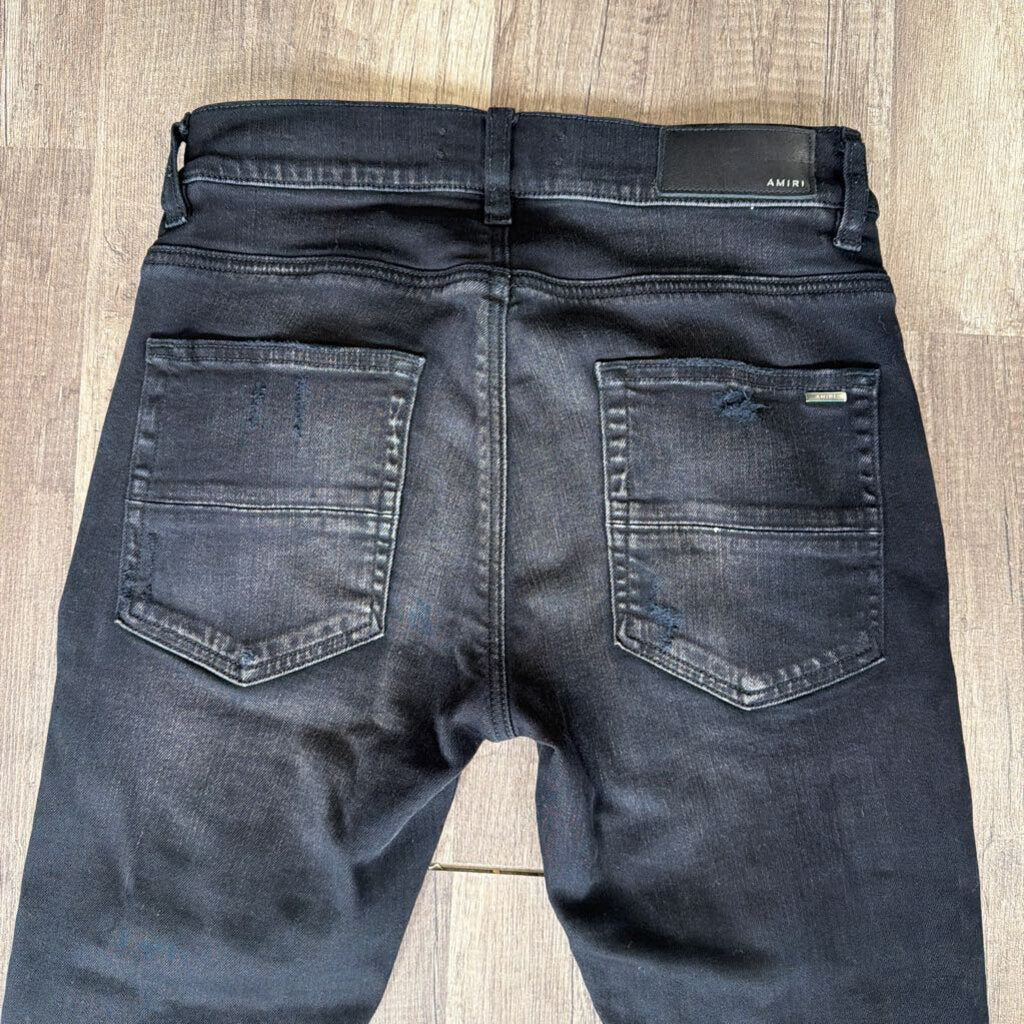Amiri Mx-1 Jeans Black Brown Bandana Patch