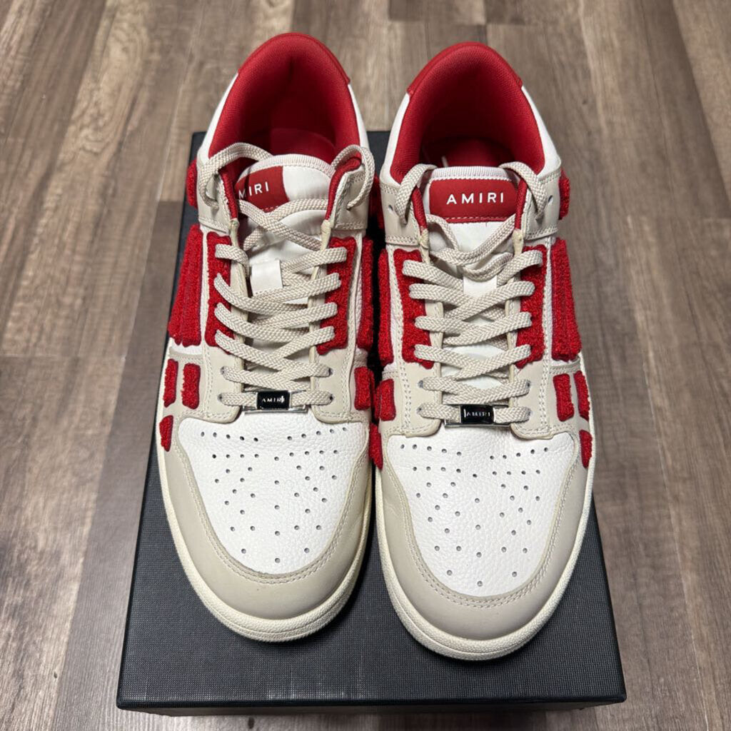 Amiri Skele Low Top White/Red